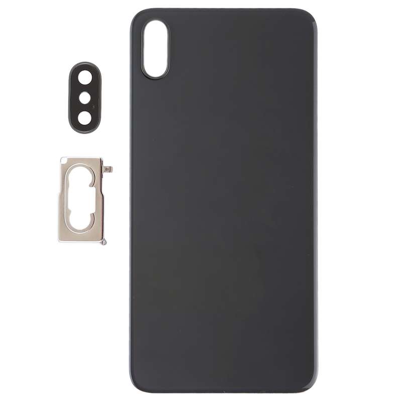 Battery Back Cover with Back Camera Bezel & Lens & Adhesive for iPhone XS Max(Black)