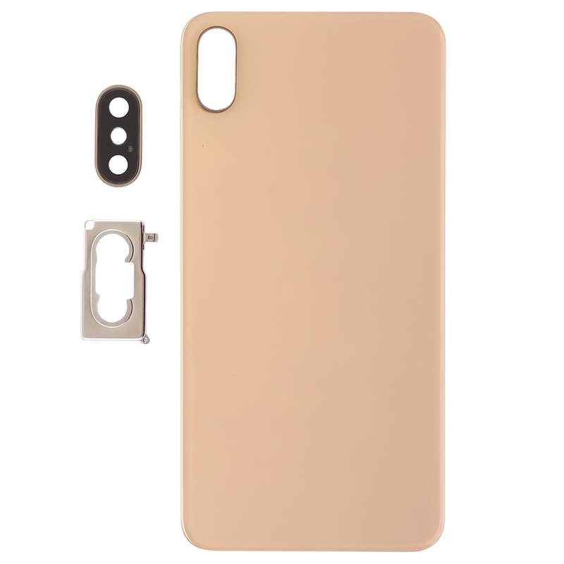 Battery Back Cover with Back Camera Bezel & Lens & Adhesive for iPhone XS Max(Black)