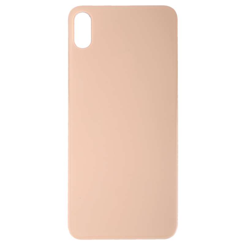 Easy Replacement Big Camera Hole Glass Back Battery Cover with Adhesive for iPhone XS Max(Gold)