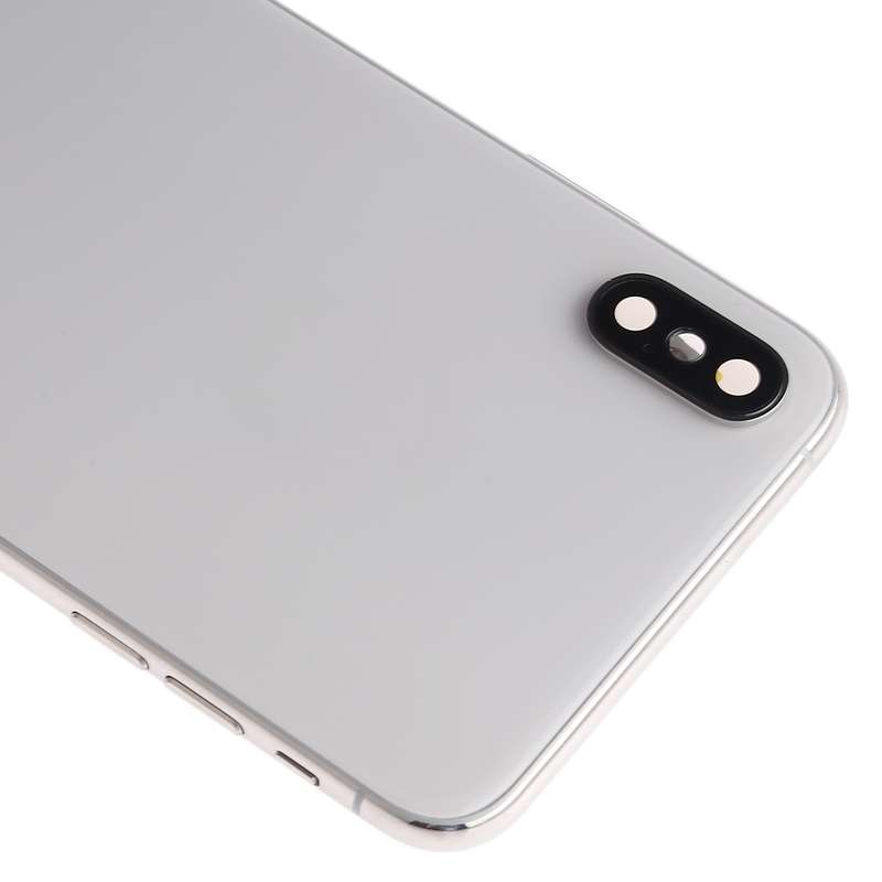 Easy Replacement Big Camera Hole Glass Back Battery Cover with Adhesive for iPhone XS Max(Gold)