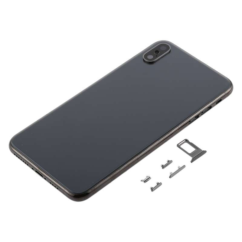 Back Cover with Camera Lens & SIM Card Tray & Side Keys for iPhone XS Max(Gold)