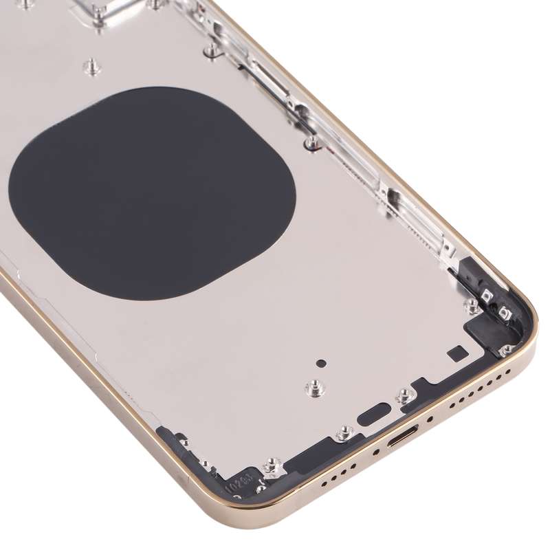 Back Housing Cover with Appearance Imitation of iP13 Pro Max for iPhone XS Max(Black)