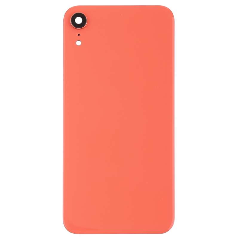 Battery Back Cover with Back Camera Bezel & Lens & Adhesive for iPhone XR(White)