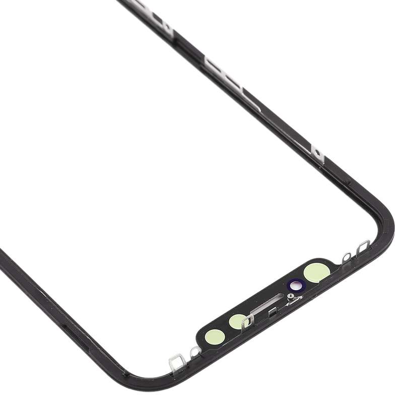 Front Screen Outer Glass Lens with Frame + OCA Optically Clear Adhesive for iPhone XR(Black)
