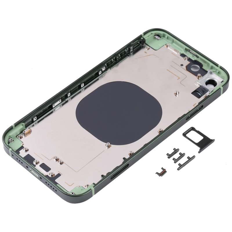 Frosted Frame Back Housing Cover with Appearance Imitation of iP13 Pro for iPhone XR(Green)
