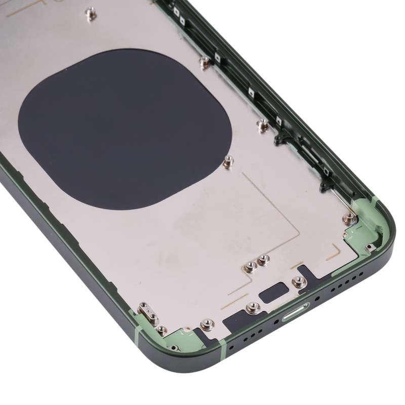 Frosted Frame Back Housing Cover with Appearance Imitation of iP13 Pro for iPhone XR(Green)