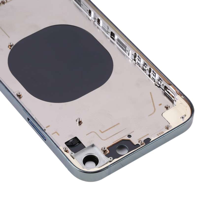 Electroplated Frame Back Housing Cover with Appearance Imitation of iP13 Pro for iPhone XR(Green)