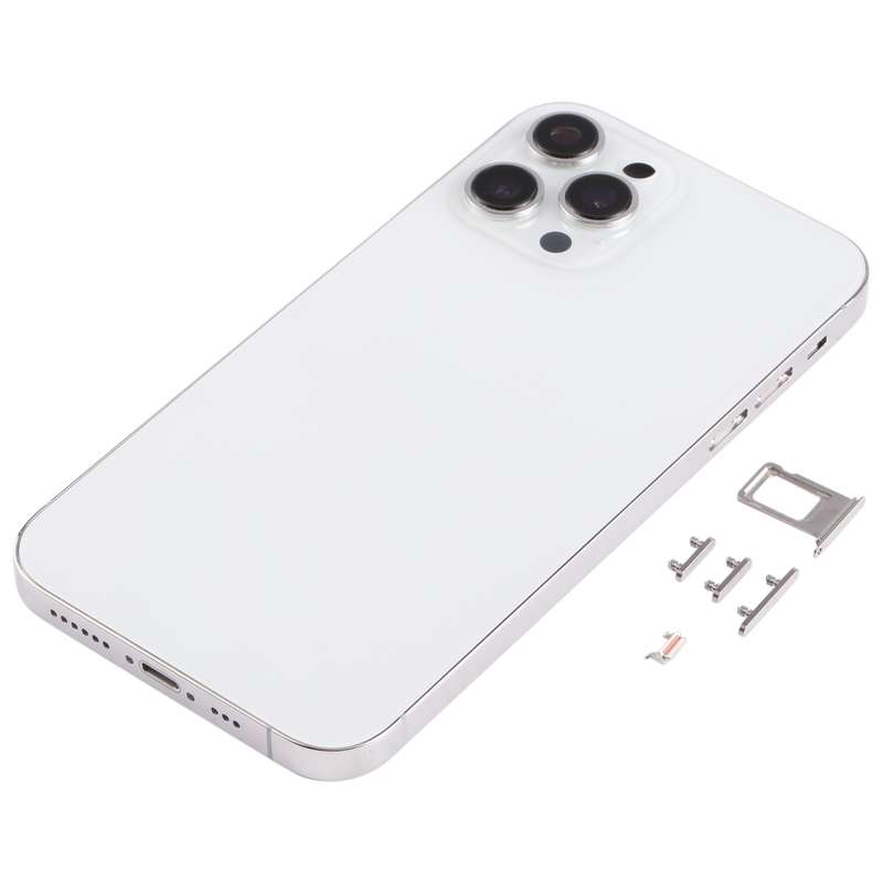 Stainless Steel Material Back Housing Cover with Appearance Imitation of iP13 Pro for iPhone XR(Gold