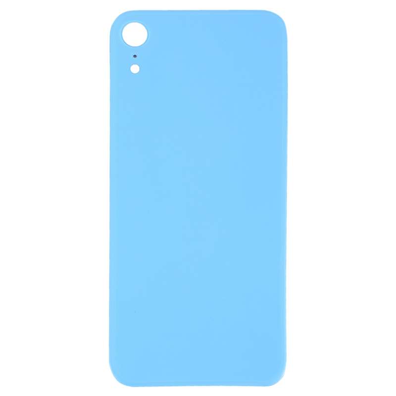 Easy Replacement Big Camera Hole Glass Back Battery Cover with Adhesive for iPhone XR(Black)