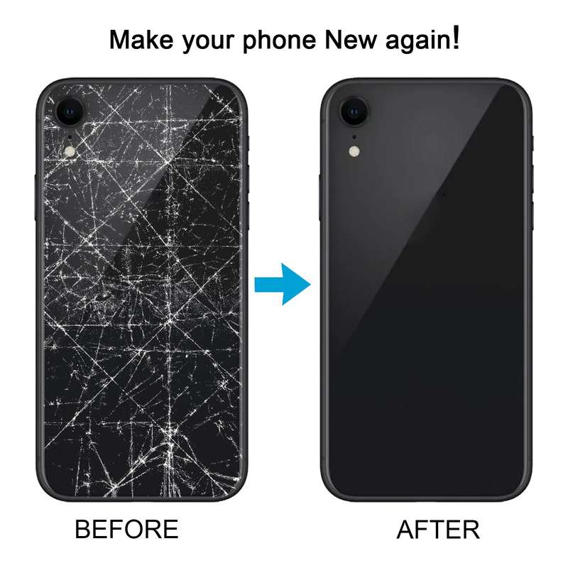 Back Cover with Appearance Imitation of iP15 Pro for iPhone XR(Black)