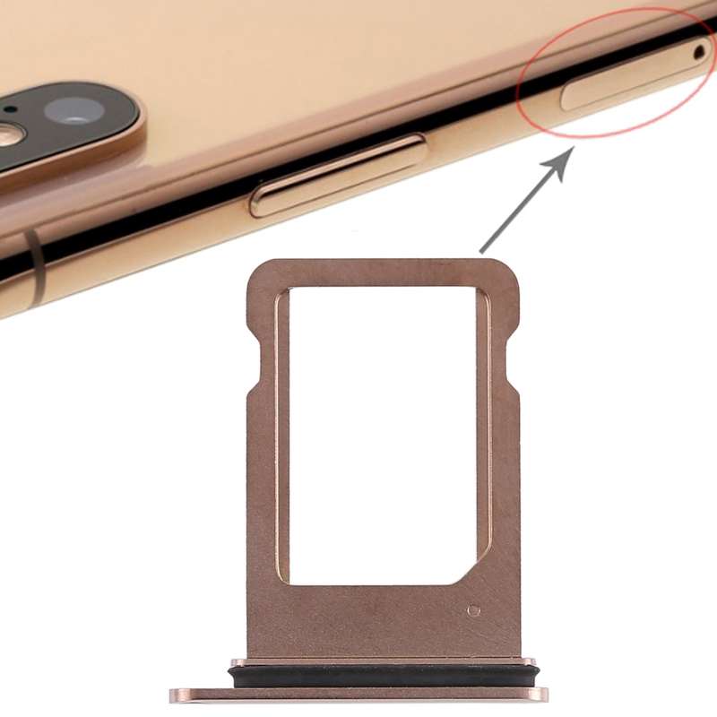 SIM Card Tray for iPhone XS (Single SIM Card)(Black)