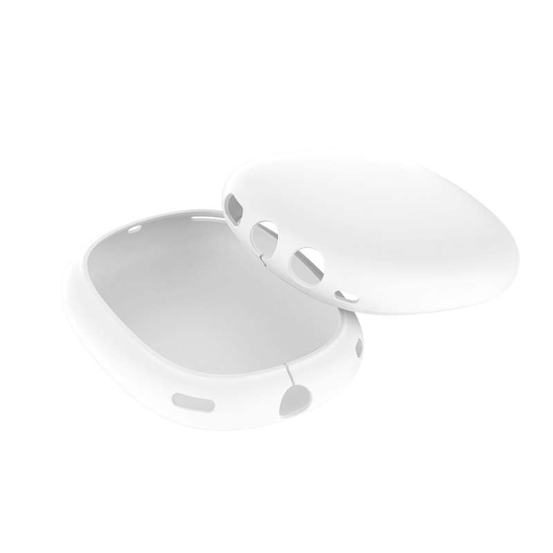 A Pair Full Coverage Anti-scratch Silicone Headphone Protective Case for AirPods Max(Transparent)