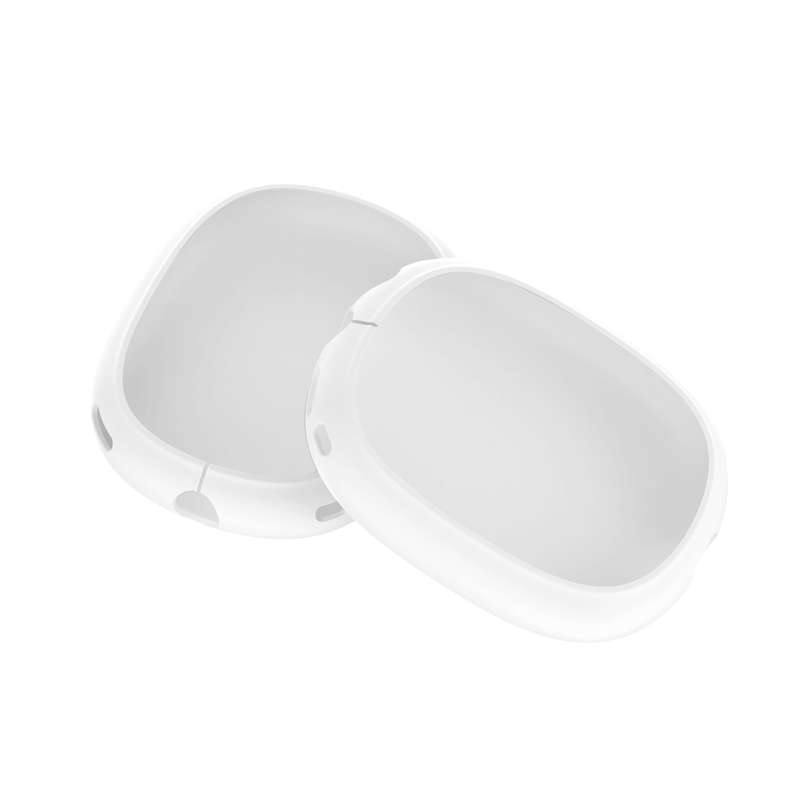 A Pair Full Coverage Anti-scratch Silicone Headphone Protective Case for AirPods Max(Transparent)
