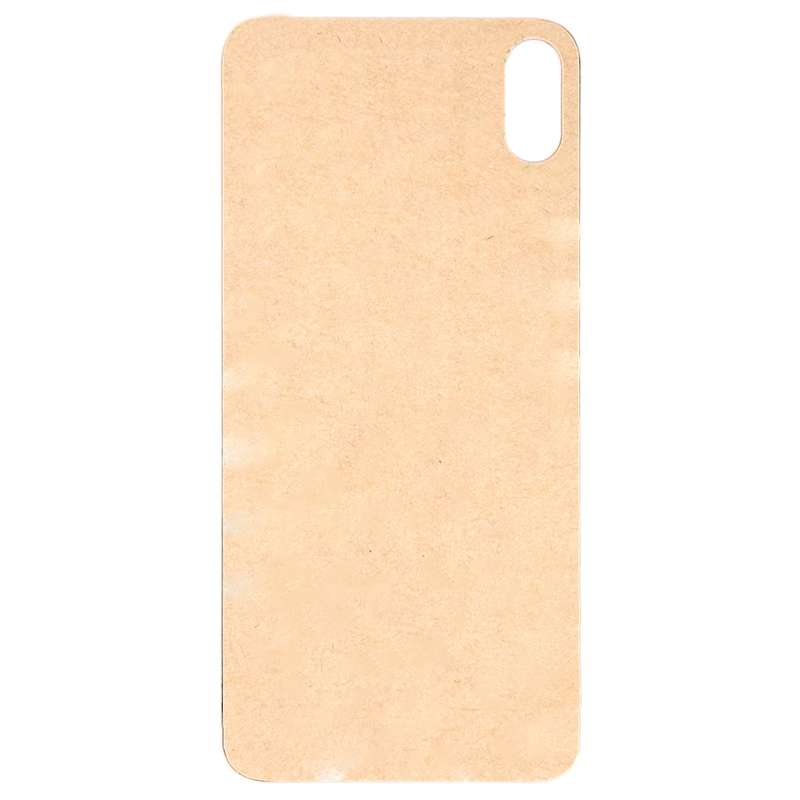 Easy Replacement Big Camera Hole Glass Back Battery Cover with Adhesive for iPhone XS(Gold)