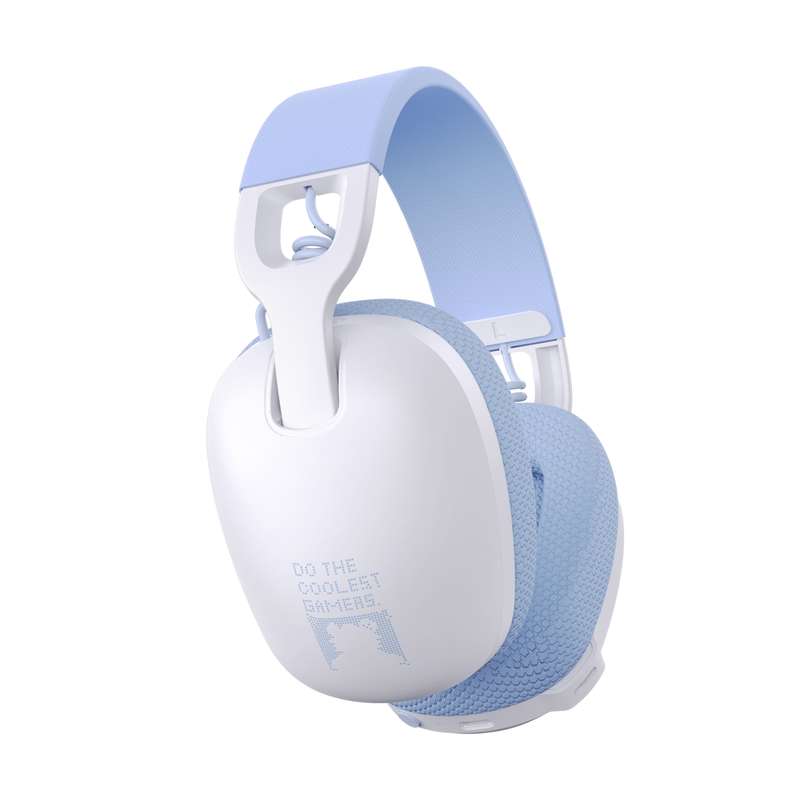 ONIKUMA B2 Bluetooth 5.3 Foldable Wireless Bluetooth Headphone with Microphone (White Blue)