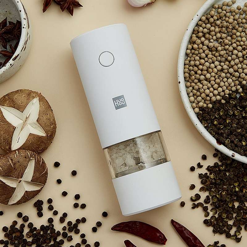 Original Xiaomi Youpin Huohou Electric Grinding Machine Automatic Mill Pepper Grinder(Black)