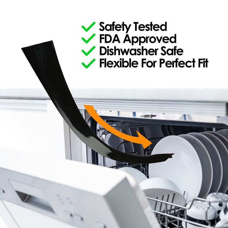2 PCS 25 inches Gas Stove Slit Strip Antifouling Dustproof Waterproof Kitchen Sealing Strip(Transpar