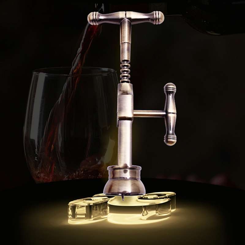 Multifunction Portable Screw Corkscrew Zinc Alloy Wine Bottle Opener, Packing: Gift Box