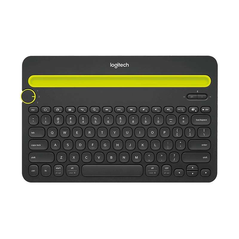 Logitech K480 Multi-device Bluetooth 3.0 Wireless Bluetooth Keyboard with Stand (Black)