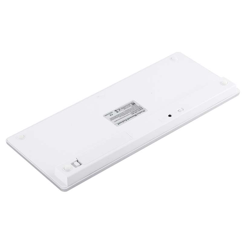 WB-8022 Ultra-thin Wireless Bluetooth Keyboard, German Keys(Silver)