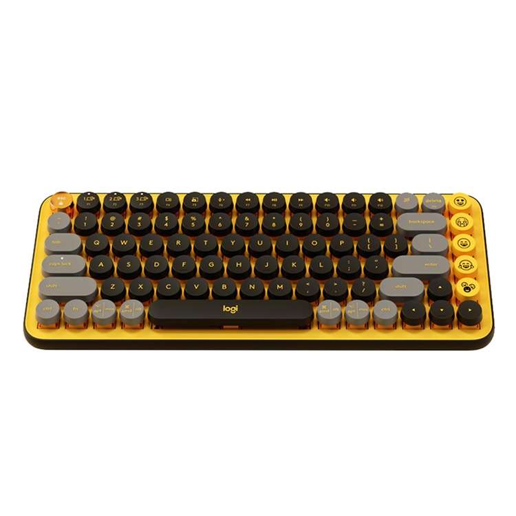 Logitech POP KEYS Round Button Bluetooth Mechanical Keyboard (Purple)