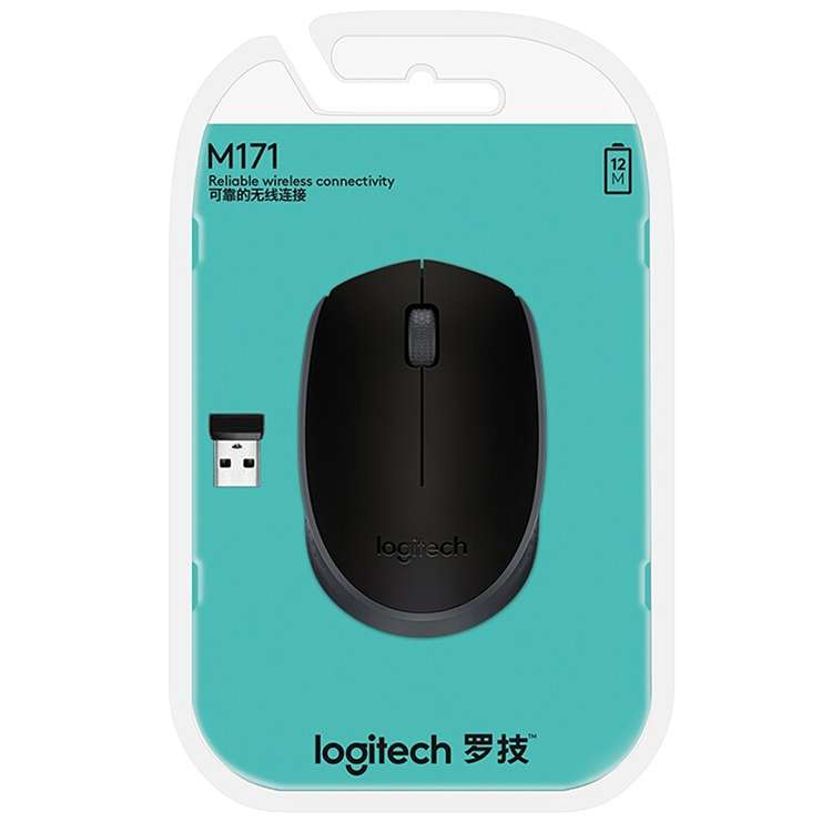 Logitech M171 1000DPI USB Wireless Mouse with 2.4G Receiver (Red)