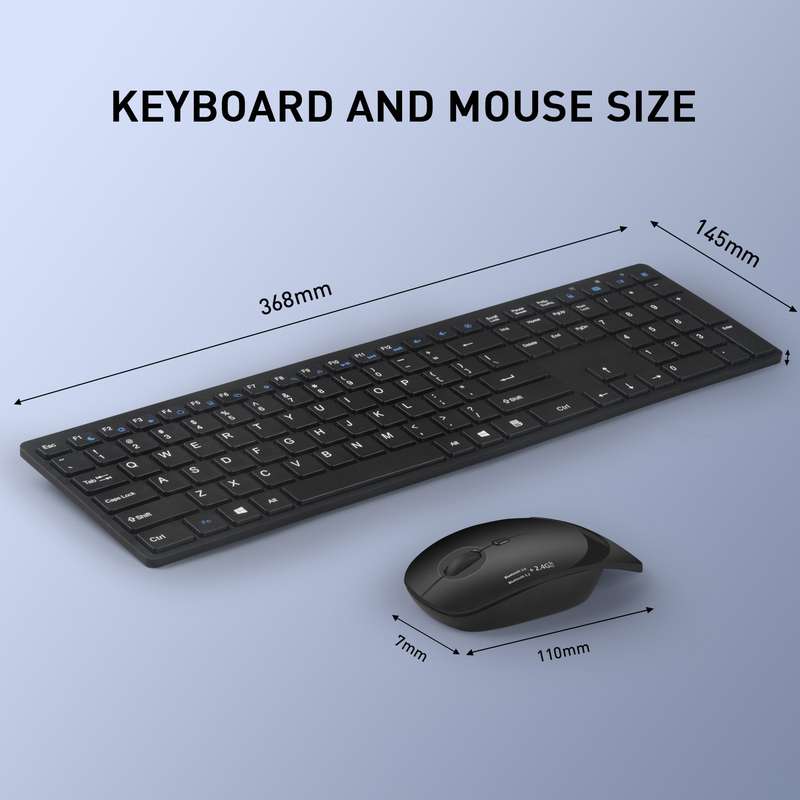 MKESPN 8022 2.4G Scissor Foot Ultra-thin Wireless Keyboard + Mouse Set
