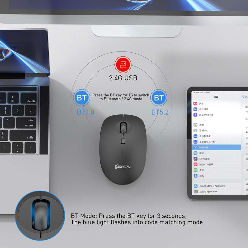 MKESPN 859 2.4G Charging Version Wireless Mouse