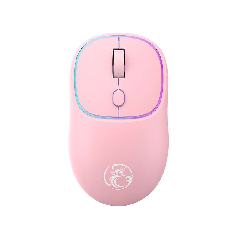 iMICE W-618 Rechargeable 4 Buttons 1600 DPI 2.4GHz Silent Wireless Mouse for Computer PC Laptop (Blu