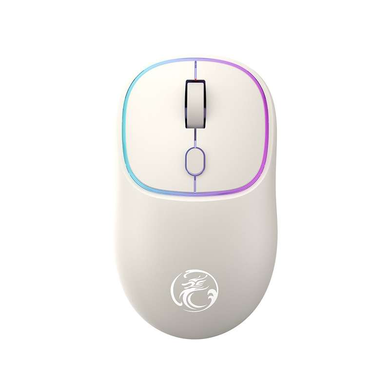 iMICE W-618 Rechargeable 4 Buttons 1600 DPI 2.4GHz Silent Wireless Mouse for Computer PC Laptop (Blu