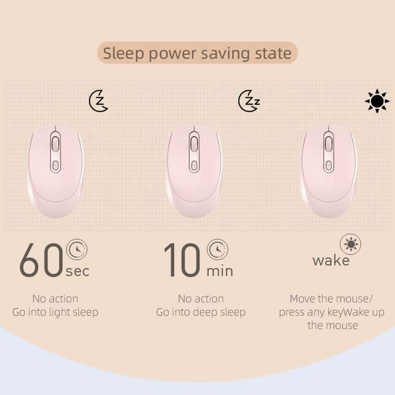 M107 4-buttons 1600 DPI Dual Mode 2.4GHz + Bluetooth 5.1 Wireless Rechargeable Mouse (Blue)