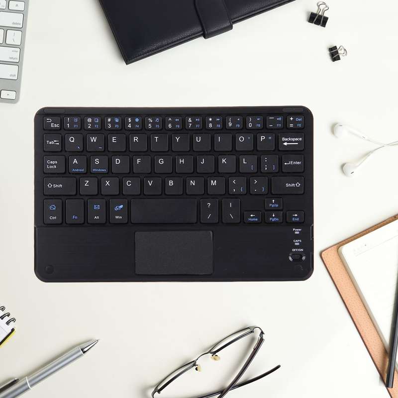Bluetooth Wireless Keyboard with Touch Panel, Compatible with All Android & Windows 10 inch Tablets