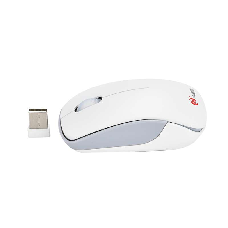 MC Saite MC-367 2.4GHz Wireless Mouse with USB Receiver for Computer PC Laptop (White)