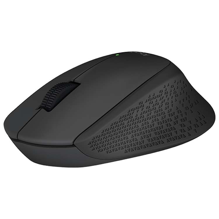 Logitech M280 2.4GHz 3-keys 1000DPI Wireless Optical Mouse, Wireless Range: 10m(Black)