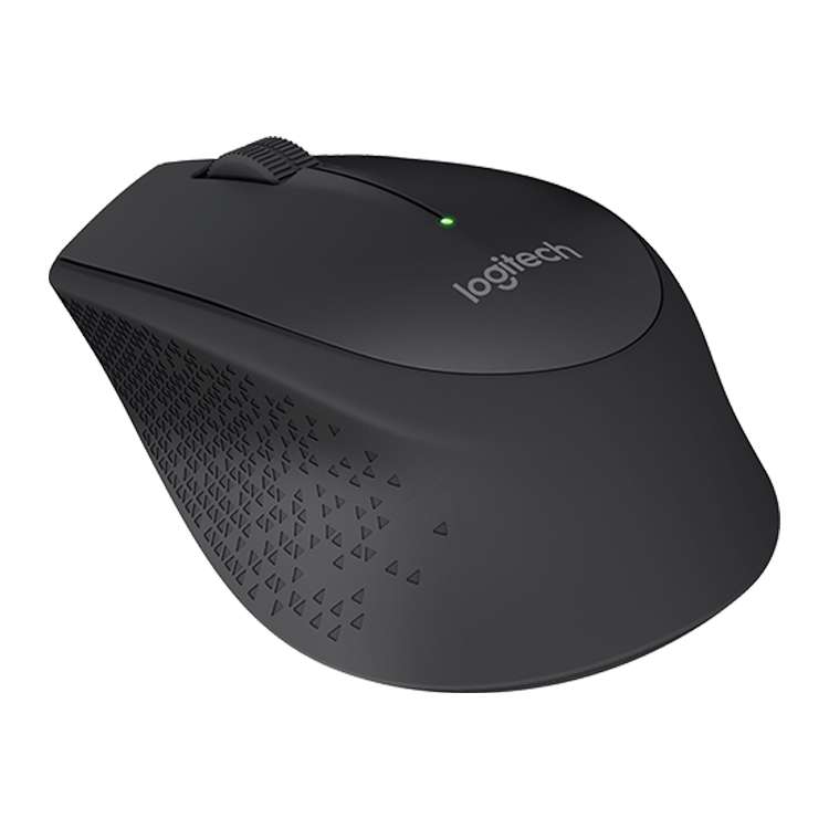 Logitech M280 2.4GHz 3-keys 1000DPI Wireless Optical Mouse, Wireless Range: 10m(Black)