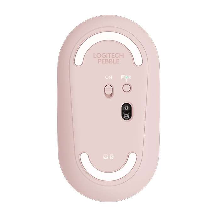 Logitech Pebble Cobblestone Shape Thin 3-keys 1000DPI Mute Wireless Bluetooth Optical Mouse, Wirele