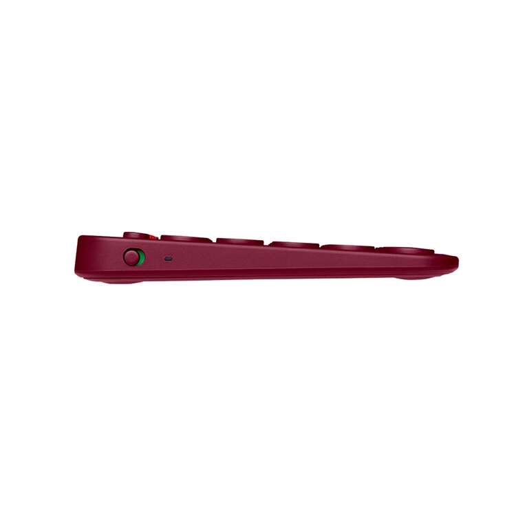 Logitech K380 Portable Multi-Device Wireless Bluetooth Keyboard (Red)