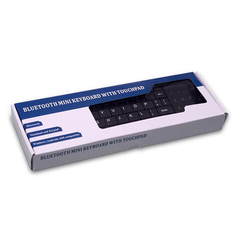 K-07 ABS Wireless Chargeable Bluetooth Touch Keyboard(Black)