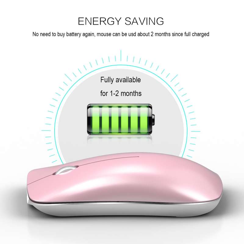 HXSJ T23F Bluetooth + 2.4GHz Wireless Dual Modes 4-Keys 1600 DPI Adjustable Ergonomics Optical Mouse