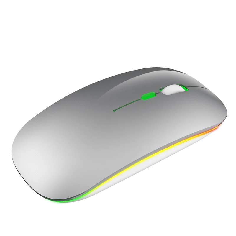 HXSJ M40 4 Key 2.4G Colorful Wireless Silent Mouse (Silver)