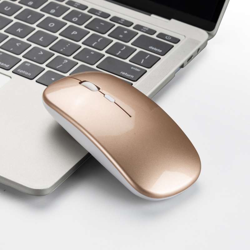 HXSJ M80 2.4GHz Wireless 1600DPI Three-speed Adjustable Optical Mute Mouse (White)