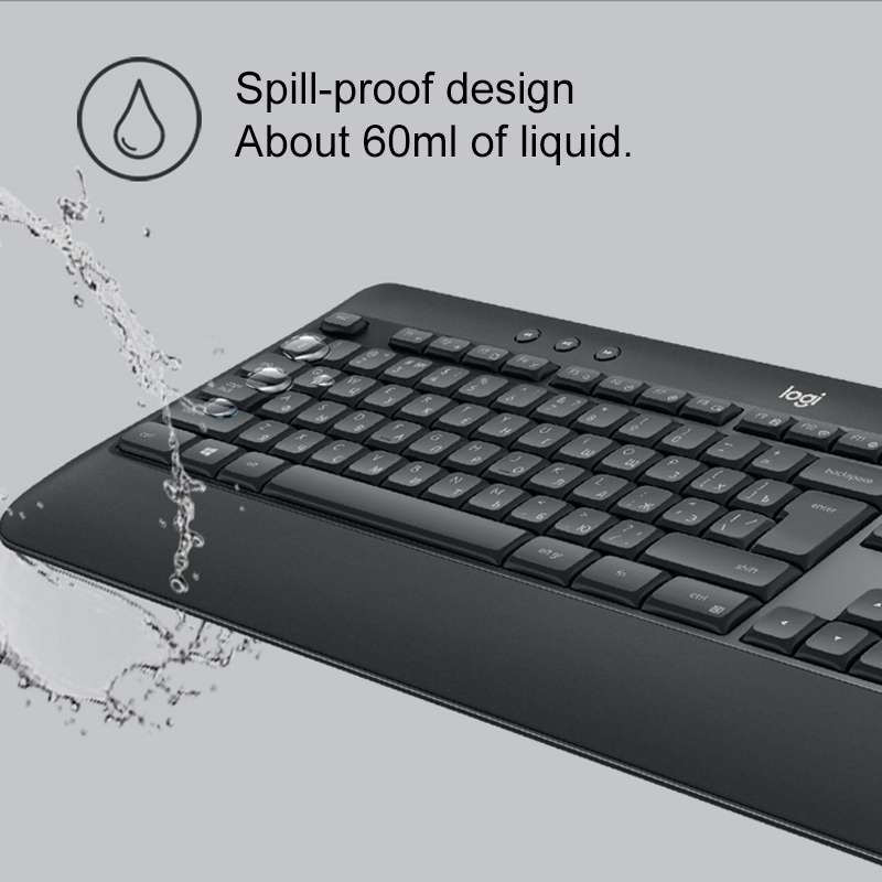 Logitech MK540 Wireless Keyboard and Mouse Set (Black)