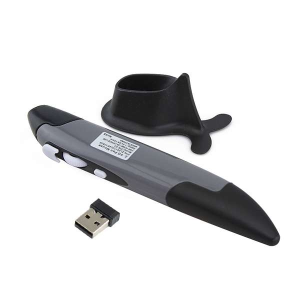 PR-03 2.4G USB Receiver Adjustable 1600 DPI Wireless Optical Pen Mouse for Computer PC Laptop Drawin