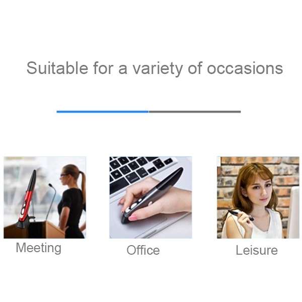 PR-03 2.4G USB Receiver Adjustable 1600 DPI Wireless Optical Pen Mouse for Computer PC Laptop Drawin