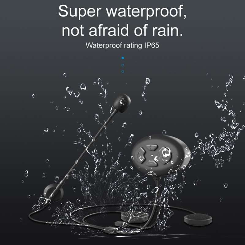 Dier DK12 800m Helmet Wireless Bluetooth Headset 5.0 Waterproof Double Motorcycle Call Headset With