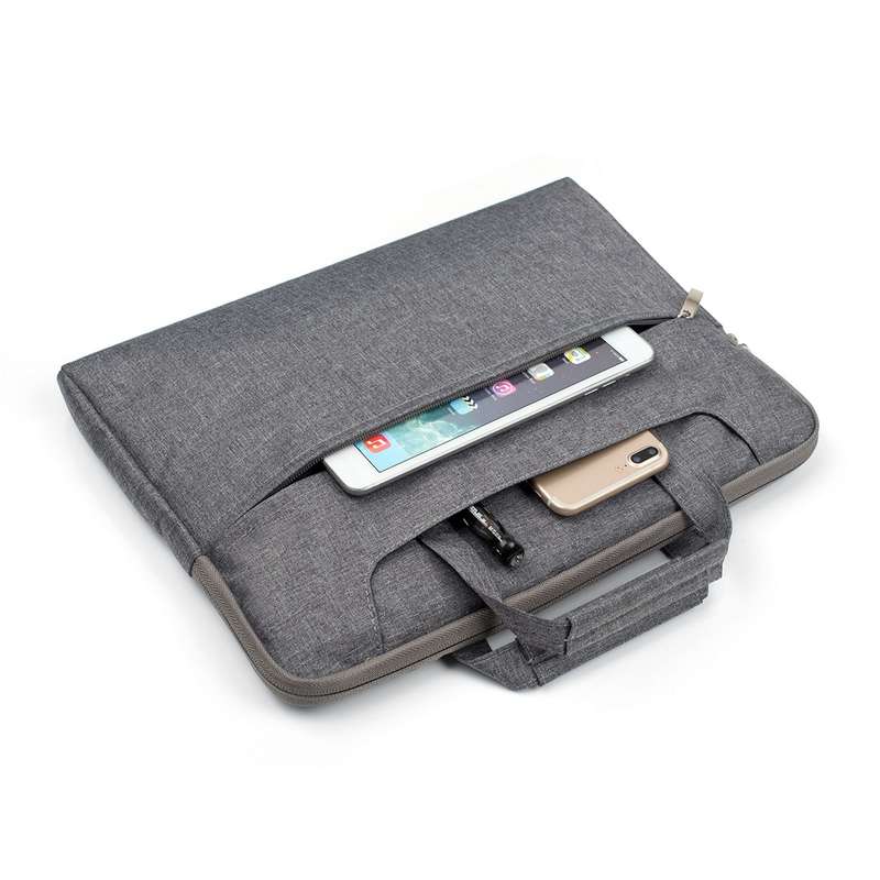 Portable One Shoulder Handheld Zipper Laptop Bag, For 11.6 inch and Below Macbook, Samsung, Lenovo,