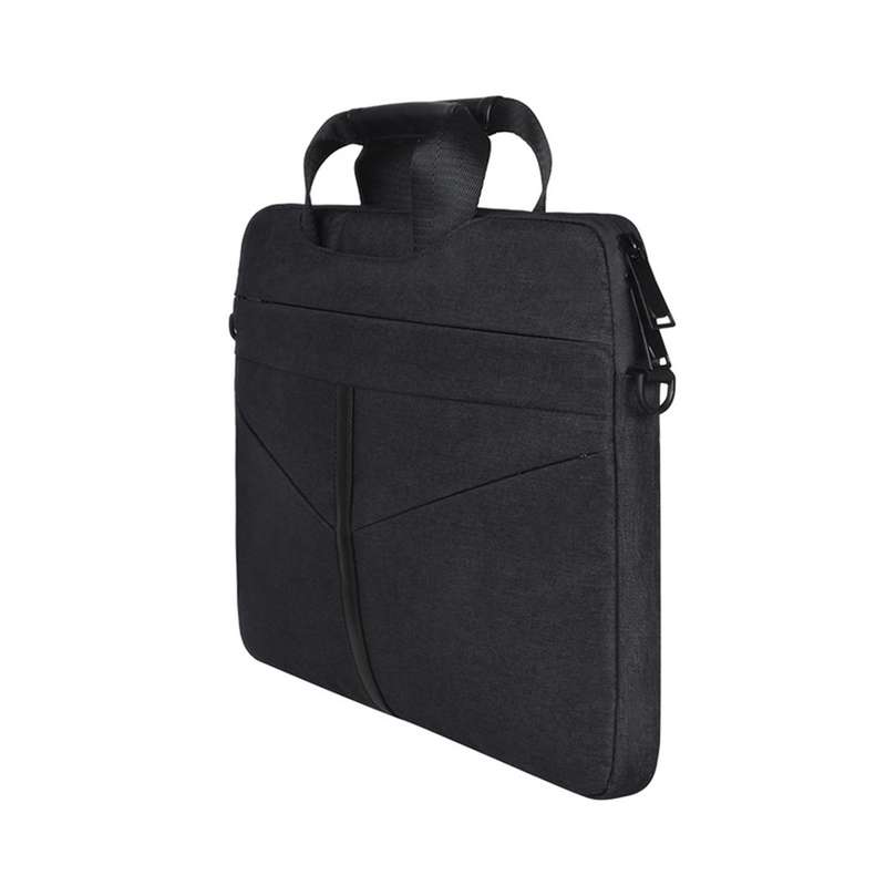 13.3 inch Breathable Wear-resistant Fashion Business Shoulder Handheld Zipper Laptop Bag with Shoul