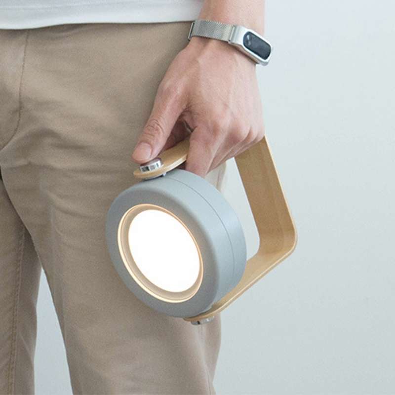 DC 5V Rechargeable Lantern Lamp Touch Control LED Light (Grey)