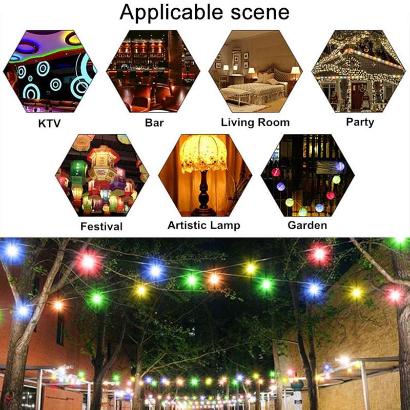 10 PCS 2W E27 2835 SMD Home Decoration LED Light Bulbs, DC 12V (Pink Light)