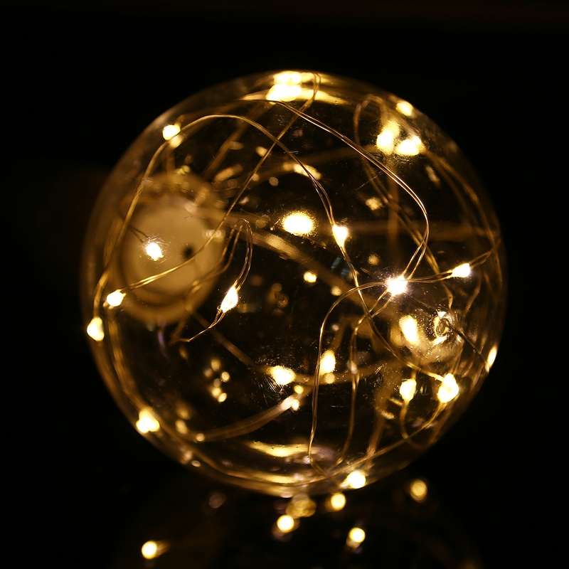 G95 E27 3W 80 LM Filament Retro Fairy LED String Light Bulb, AC 220V (Colorful Light)